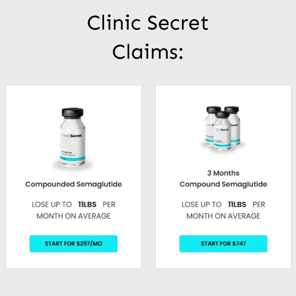 clinic secret weight loss claims