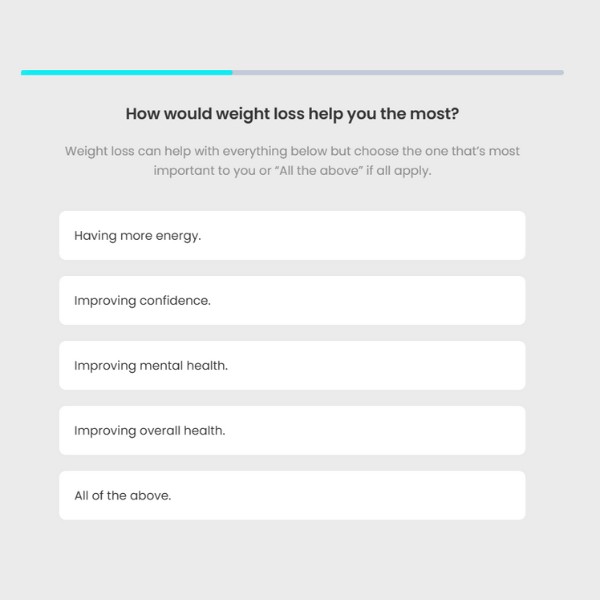 how weight loss would help question
