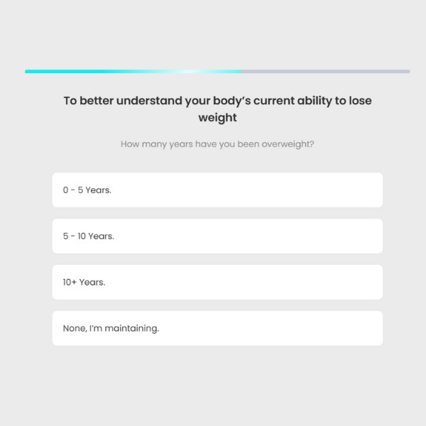 how many years overweight question